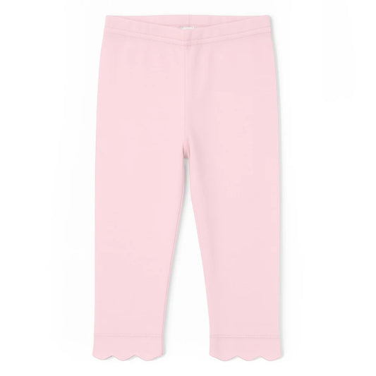 Florence Eiseman Pink Leggings with Scallop Hem