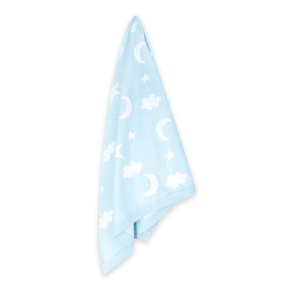 Moon & Stars Dream Organic Baby Jacquard Knit Blanket