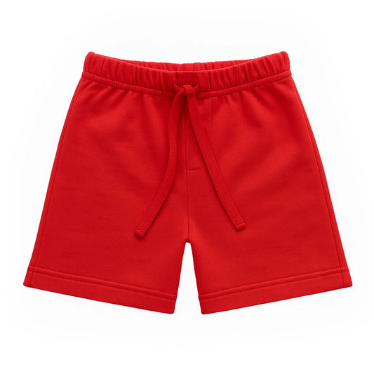 Florence Eisaman Red French Terry Pull-On Short