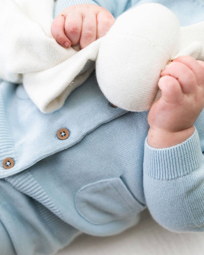 Milan Knit Baby Button Cardigan Sweater (Organic Cotton)