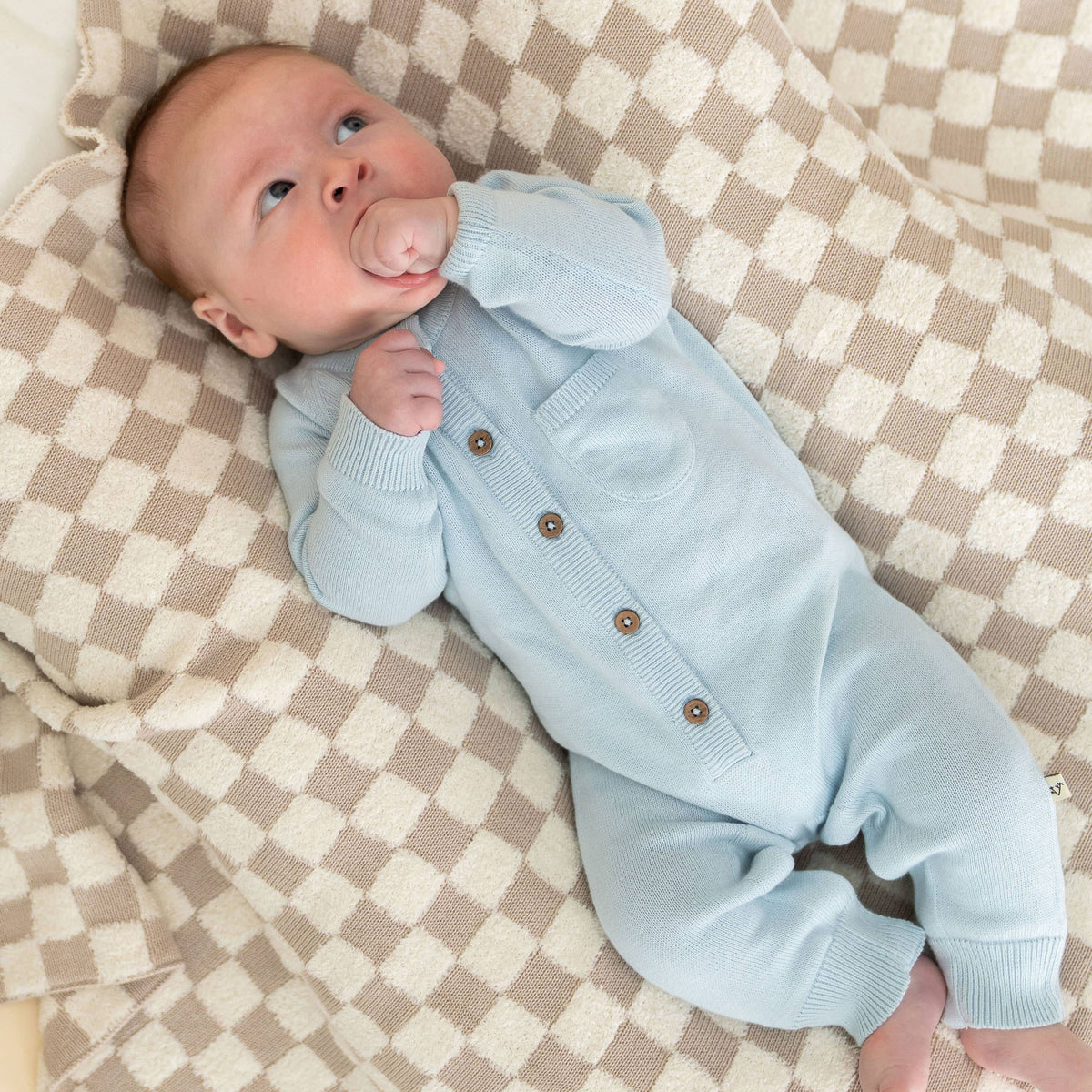 Milan Knit Baby Pocket Jumpsuit (Organic Cotton)