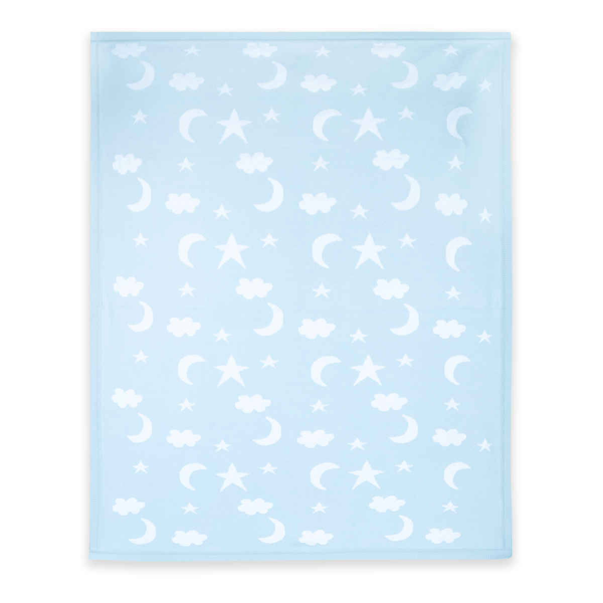Moon & Stars Dream Organic Baby Jacquard Knit Blanket