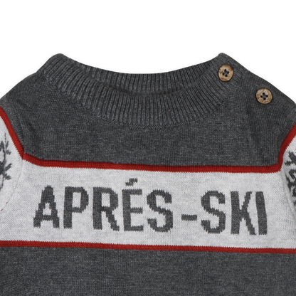 Apres Ski Baby Knit Wordy Pullover (Organic Cotton)