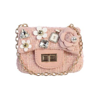 Dear Ellie Mini Tweed Purse with Adorable Charms