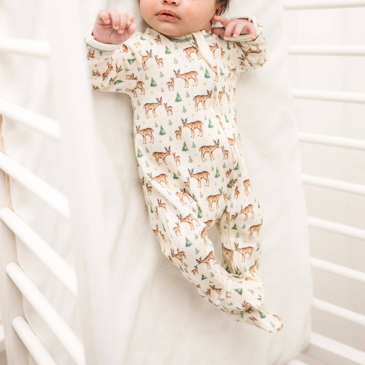 Magnolia Baby Woodland Buck Zip Footie