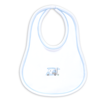 Little Golfer Bib - Light Blue