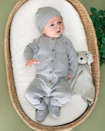 Milan Knit Classic Baby Round Beanie Hat (Organic Cotton)