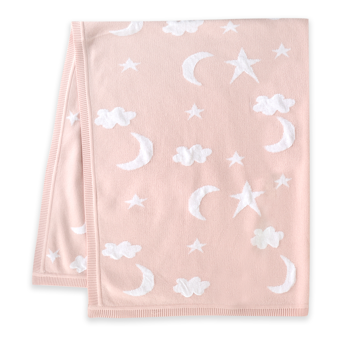Moon & Stars Dream Organic Baby Jacquard Knit Blanket