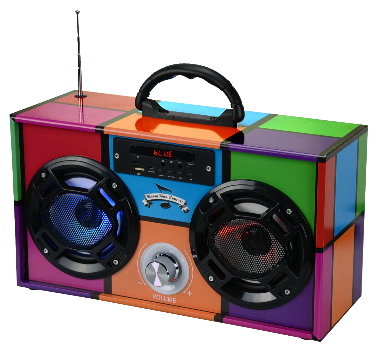 Retro 90's Wireless Boombox with FM Radio