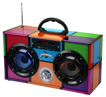 Retro 90's Wireless Boombox with FM Radio