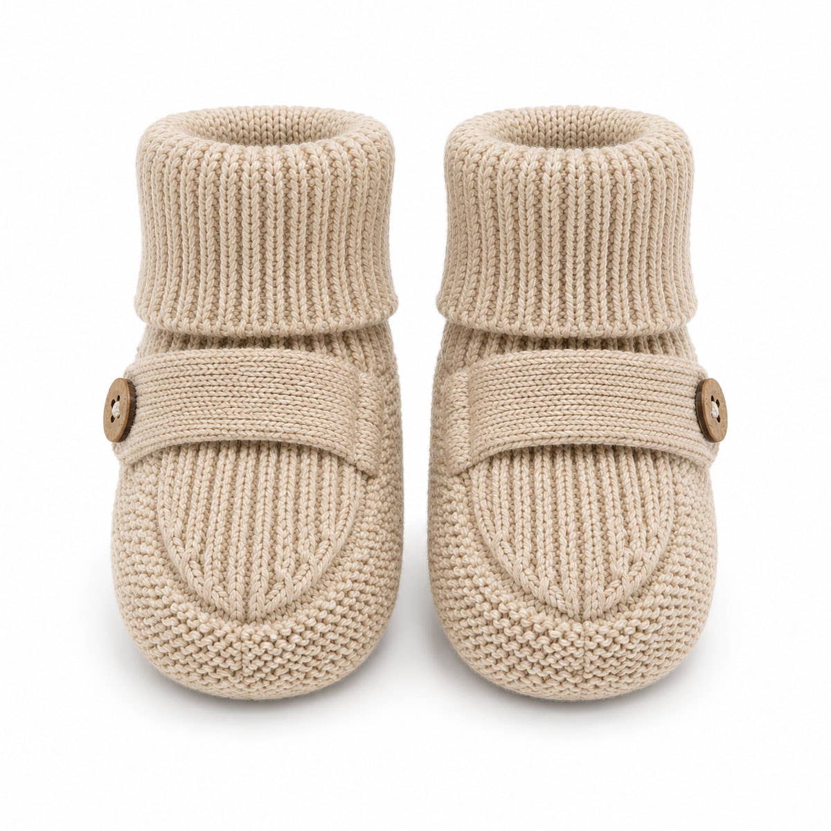 Milan Knit Cozy Baby Booties (Organic Cotton)