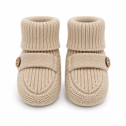 Milan Knit Cozy Baby Booties (Organic Cotton)