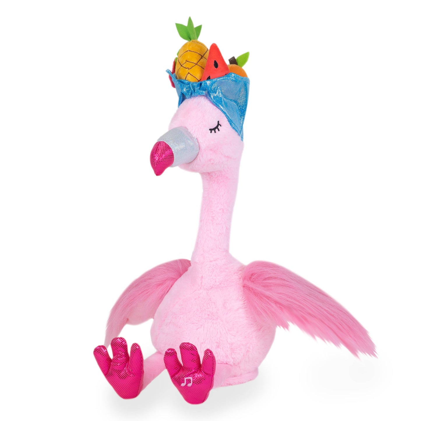 Paradise Penny (Cute Animated Party Pink Flamingo Plush Toy)