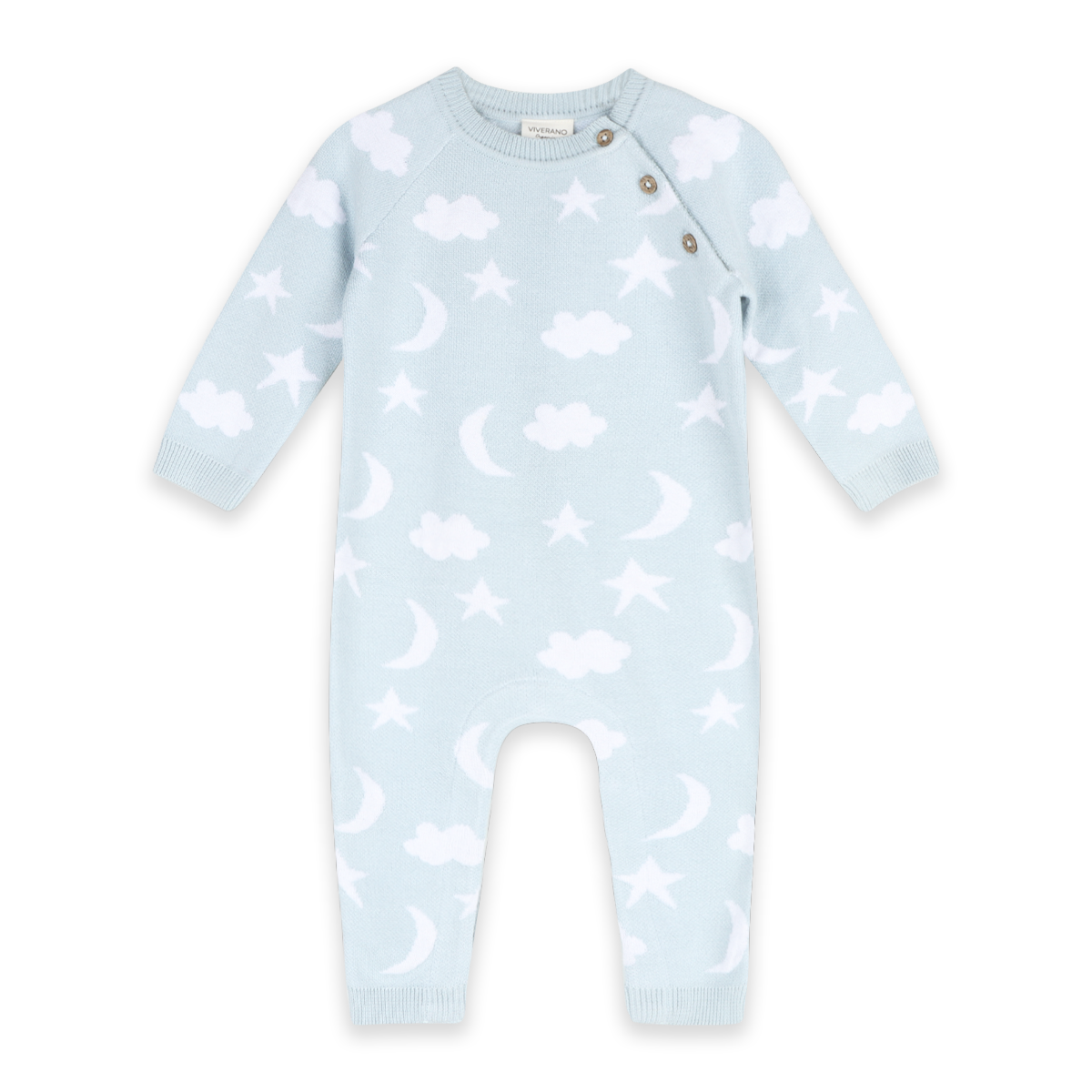 Moon & Stars Dream Knit Jumpsuit Romper (Organic Cotton)