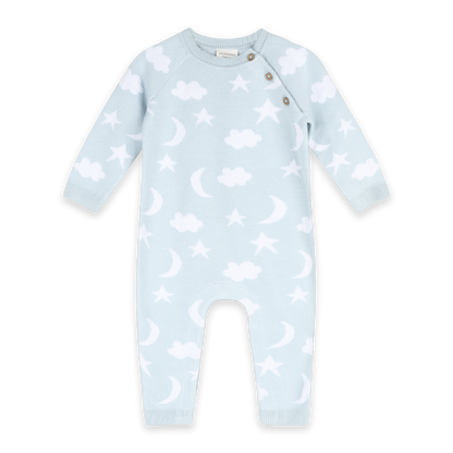 Moon & Stars Dream Knit Jumpsuit Romper (Organic Cotton)