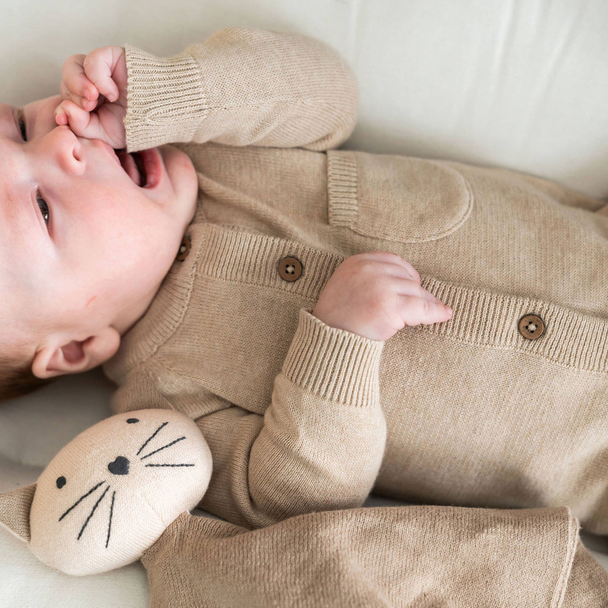 Milan Knit Baby Pocket Jumpsuit (Organic Cotton)
