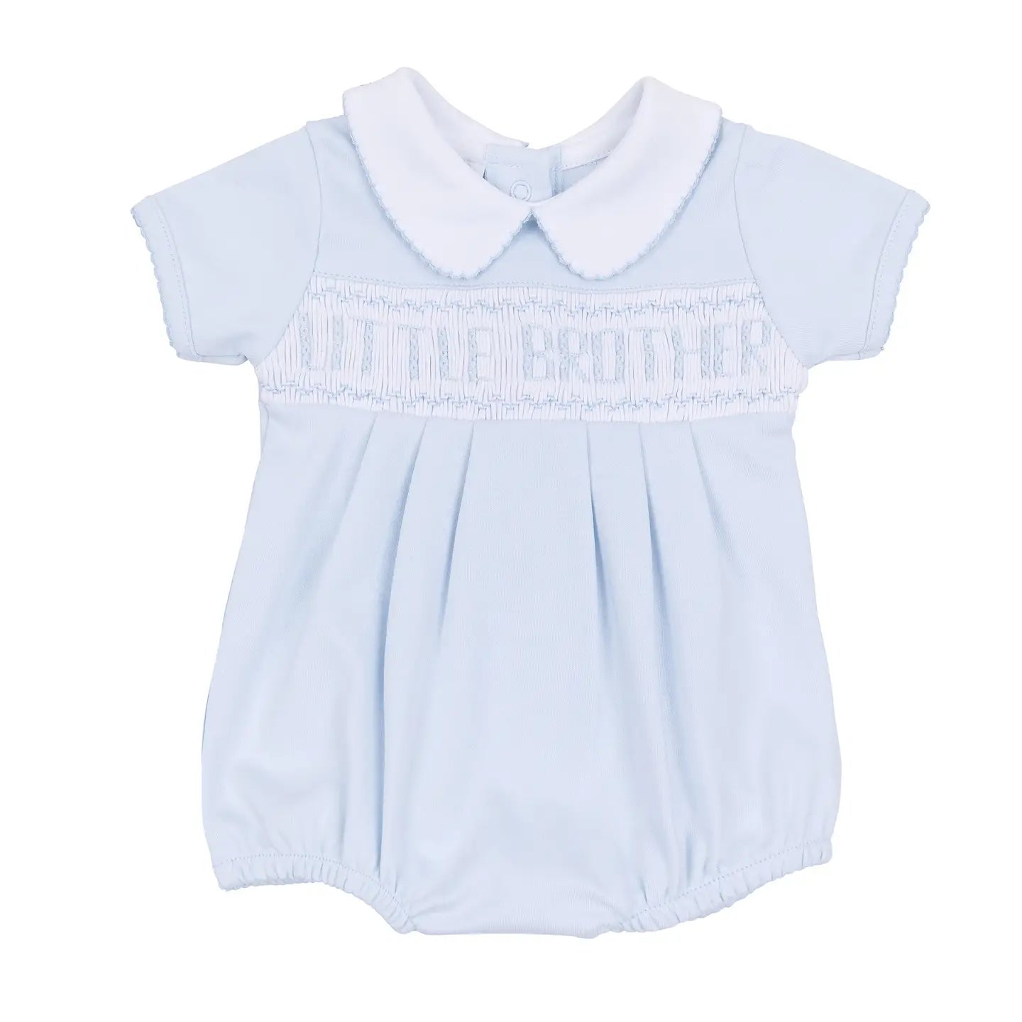 Magnolia Baby Little Sister/Little Brother Short Sleeve Smocked Bubble