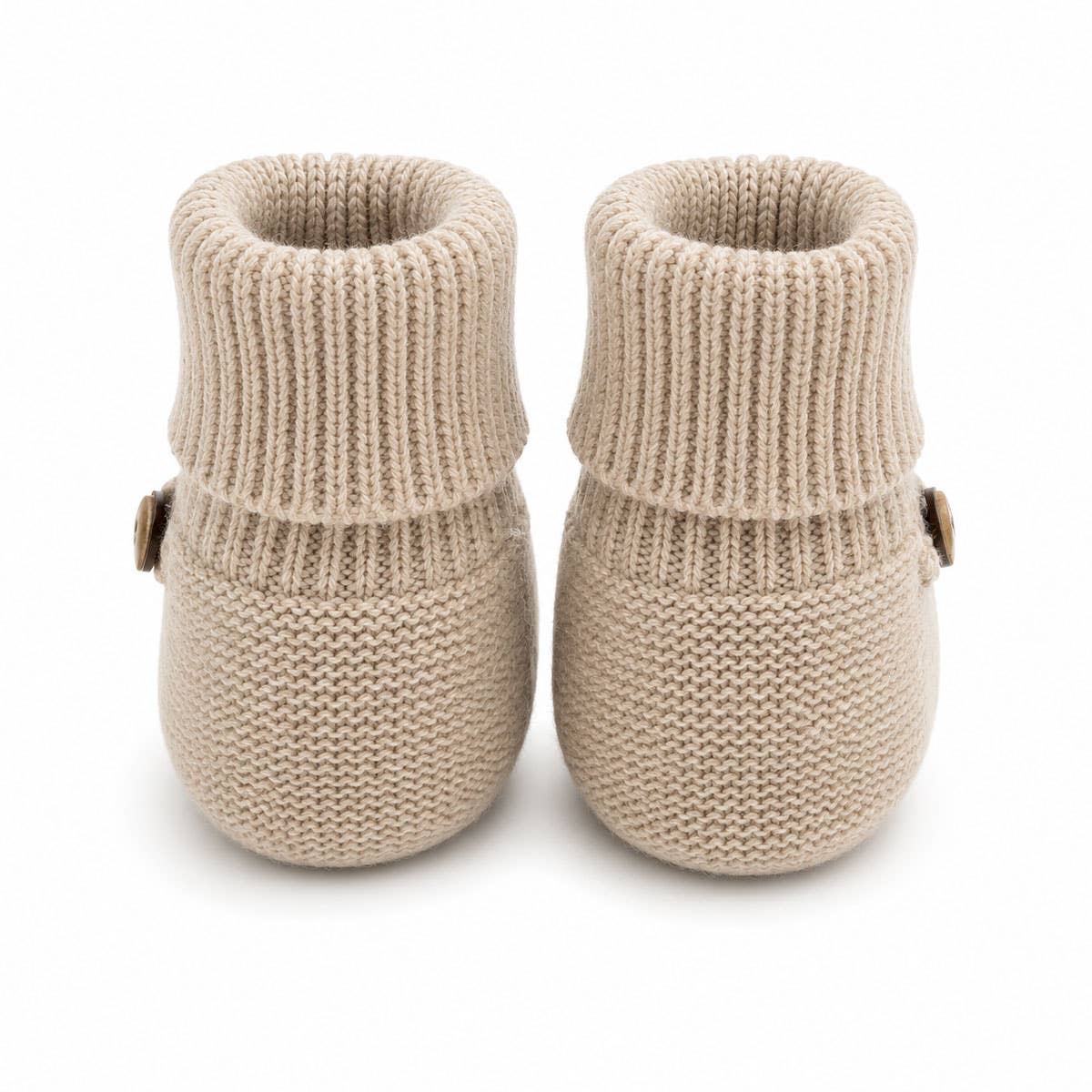 Milan Knit Cozy Baby Booties (Organic Cotton)