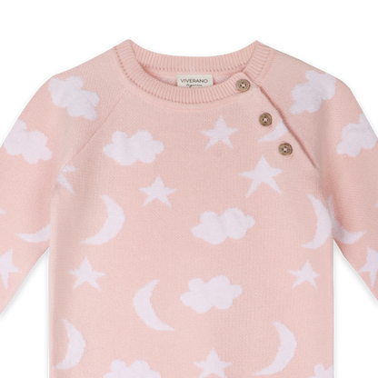 Moon & Stars Dream Knit Jumpsuit Romper (Organic Cotton)