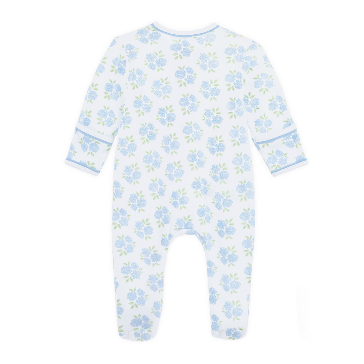 Magnolia Baby Dreamy Hydrangeas Print Zip Footie