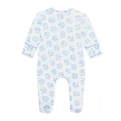 Magnolia Baby Dreamy Hydrangeas Print Zip Footie