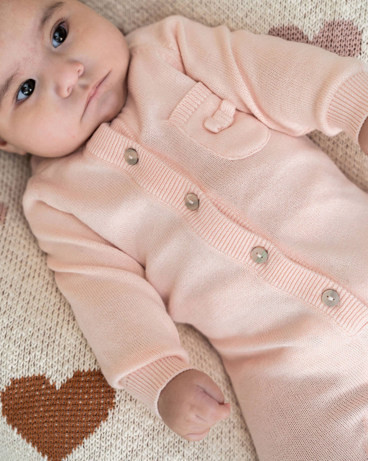 Milan Knit Baby Pocket Jumpsuit (Organic Cotton)