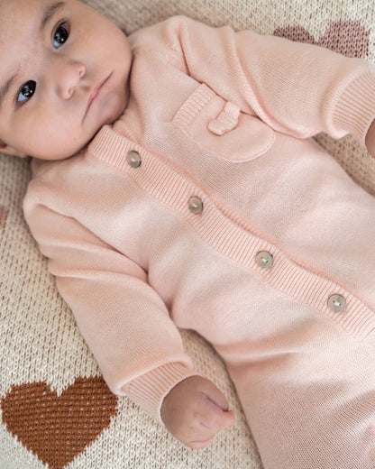 Milan Knit Baby Pocket Jumpsuit (Organic Cotton)