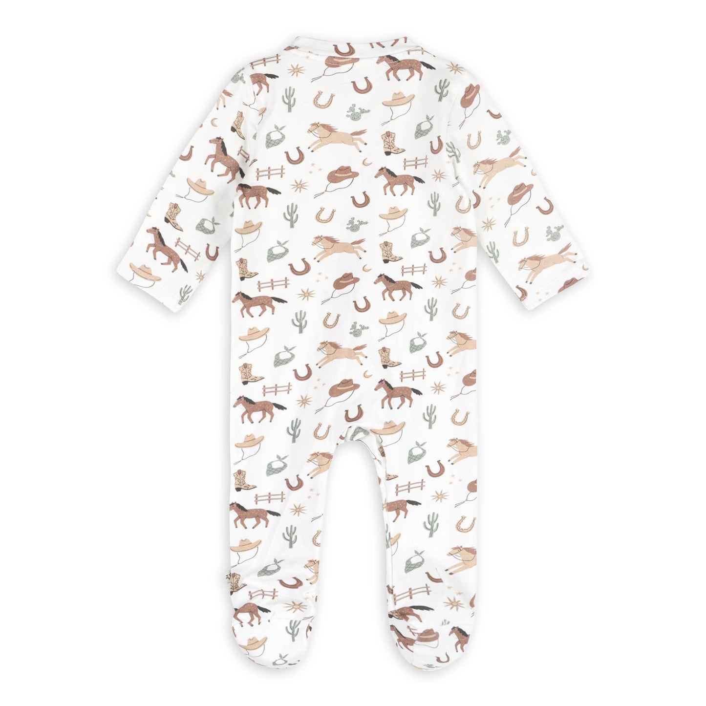 Howdy Horse Baby Footie (Organic Jersey)