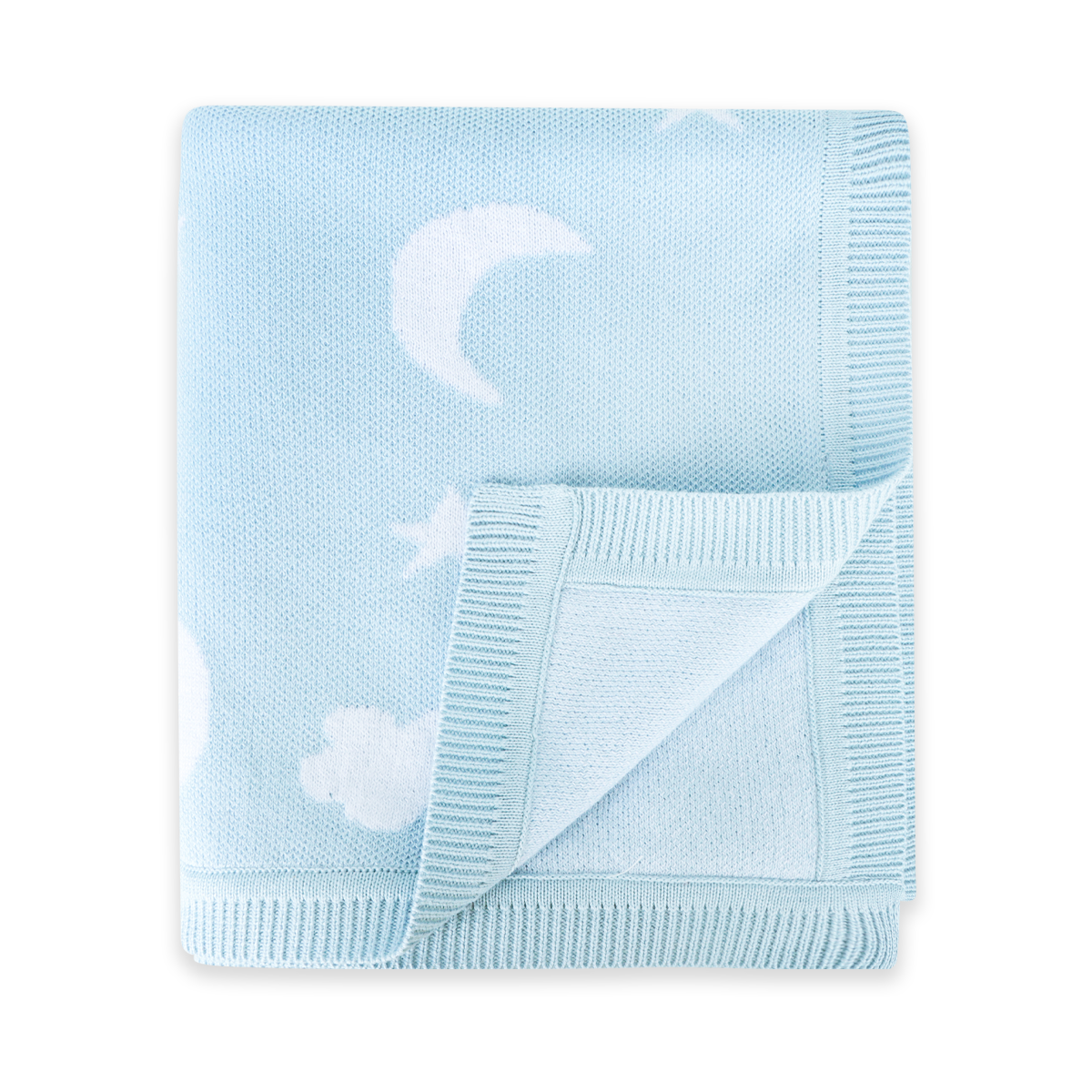 Moon & Stars Dream Organic Baby Jacquard Knit Blanket