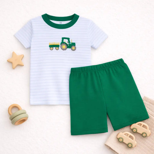 Magnolia Baby Little Farmer Applique Short Pajamas