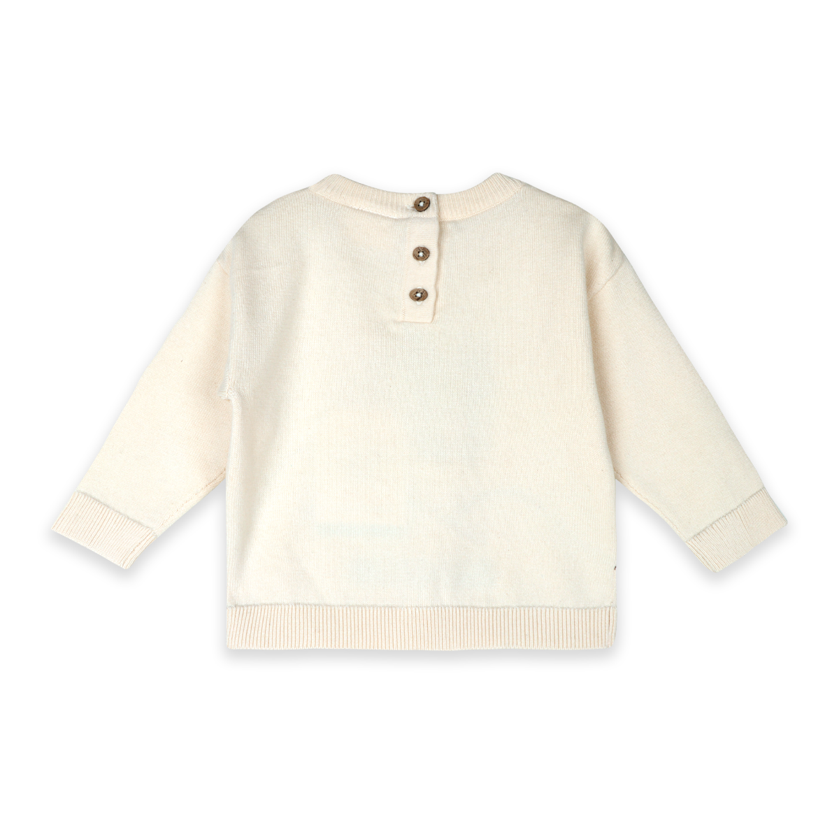 Ski Club Embroidered Baby Knit Pullover (Organic Cotton)