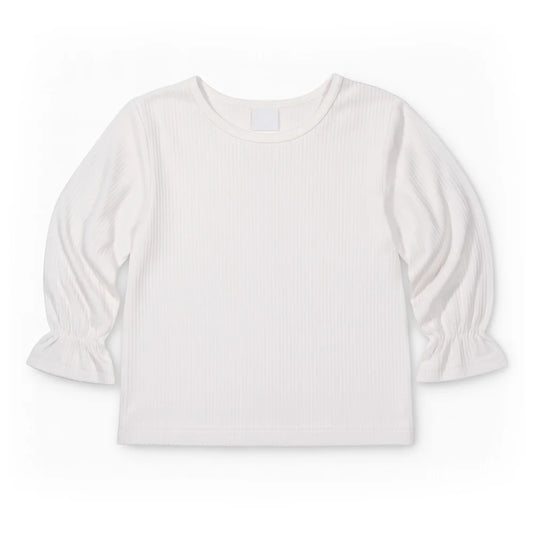 Florence Eiseman Long Sleeve Rib Knit Shirt