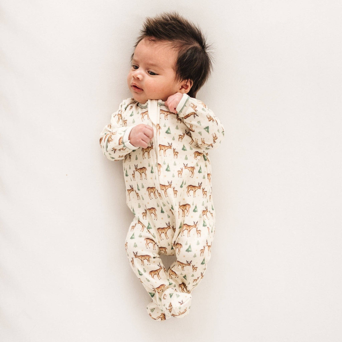 Magnolia Baby Woodland Buck Zip Footie