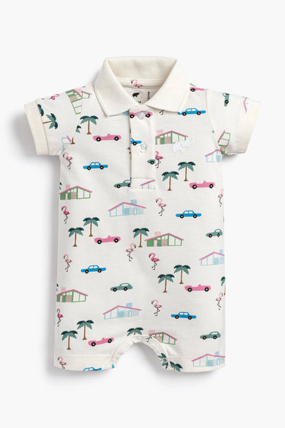 Shorty Polo Romper_Retro Palm Springs