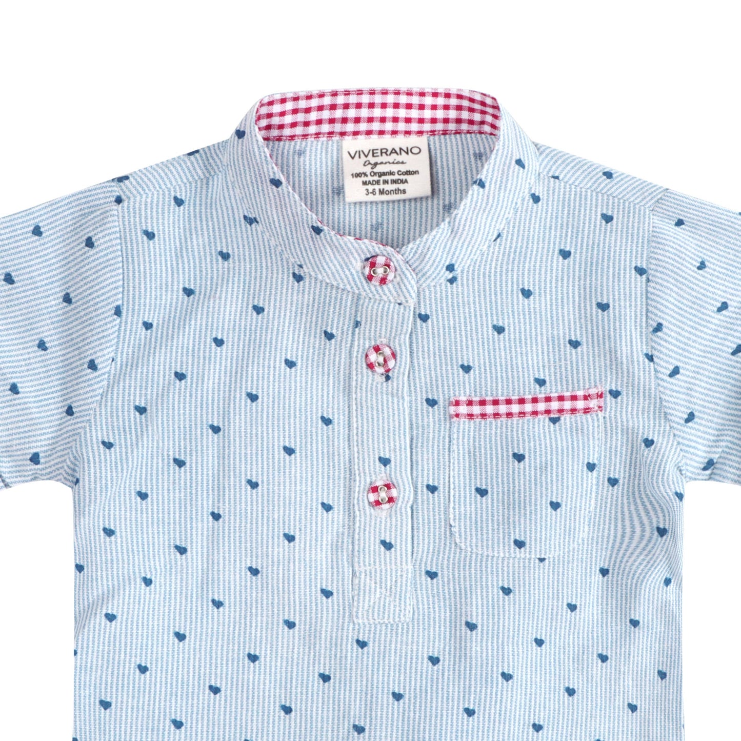 Cayden Ditsy Heart Baby Top + Shorts (Organic)