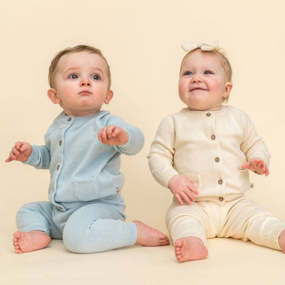 Milan Knit Baby Button Cardigan Sweater (Organic Cotton)