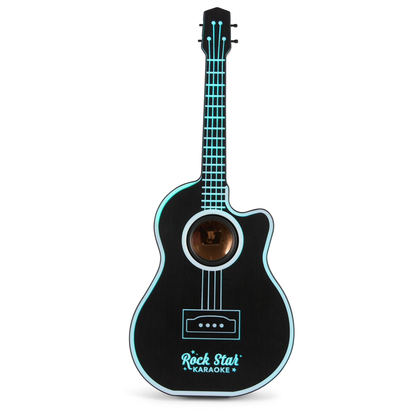 Rock Star Guitar & Microphone Karaoke Set-Black