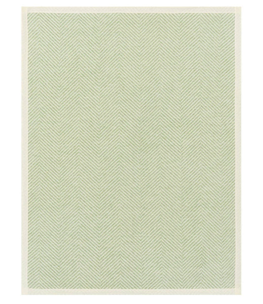 Harborview Herringbone Sprout Green Mini Blanket