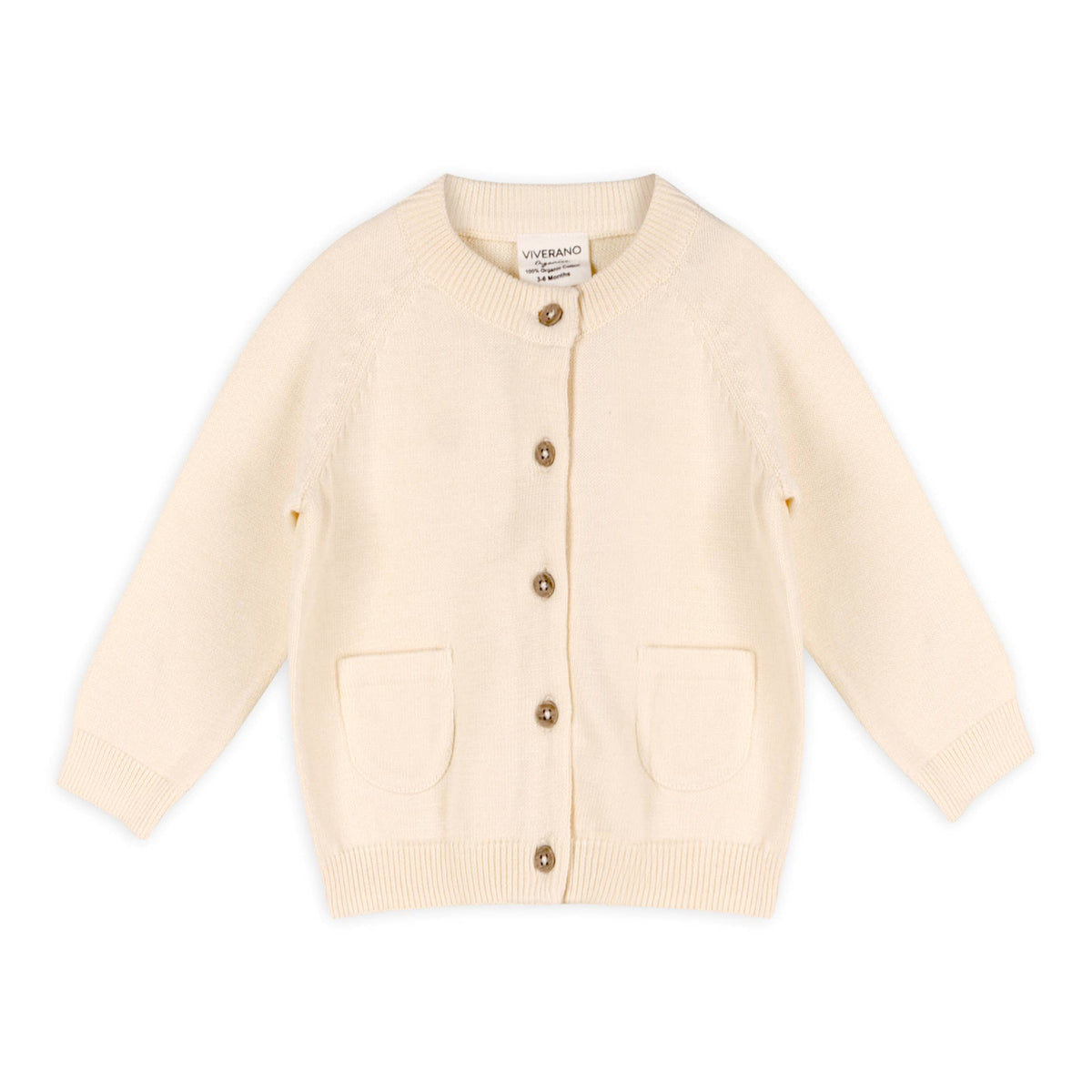 Milan Knit Baby Button Cardigan Sweater (Organic Cotton)