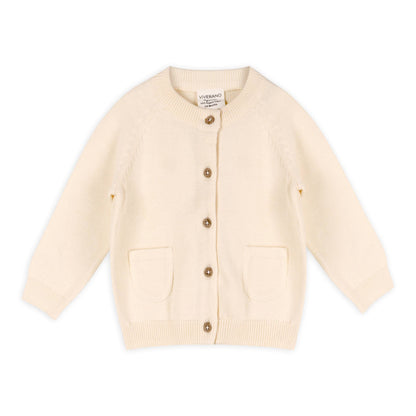 Milan Knit Baby Button Cardigan Sweater (Organic Cotton)
