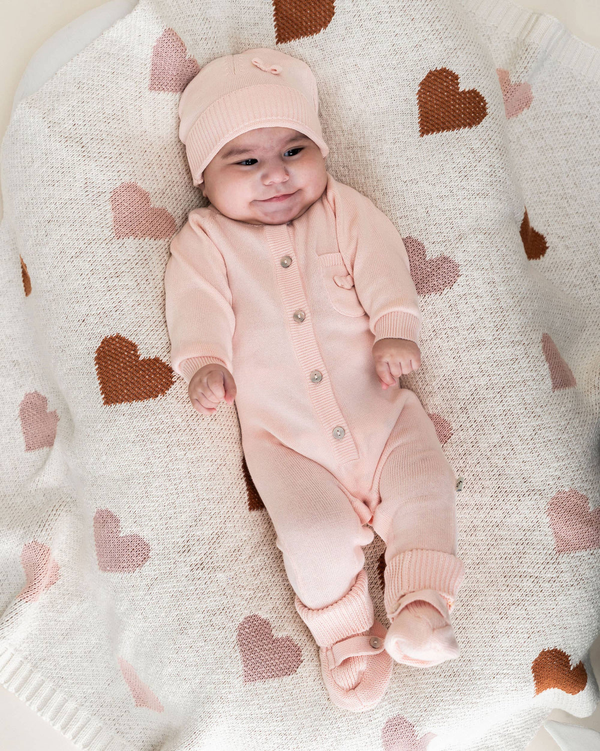 Milan Knit Classic Baby Round Beanie Hat (Organic Cotton)