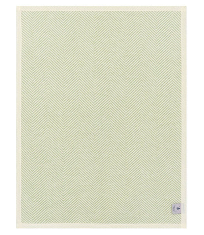Harborview Herringbone Sprout Green Mini Blanket