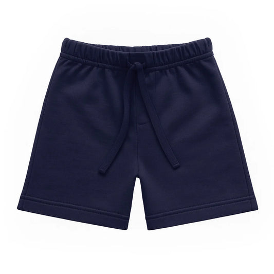 Florence Eisaman Navy French Terry Pull-On Short