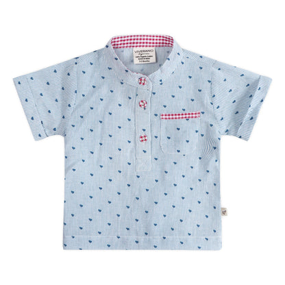 Cayden Ditsy Heart Baby Top + Shorts (Organic)