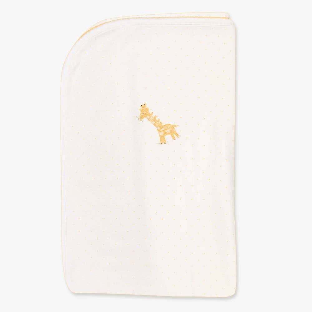 CUTE GIRAFFE Pima Cotton Baby Blanket