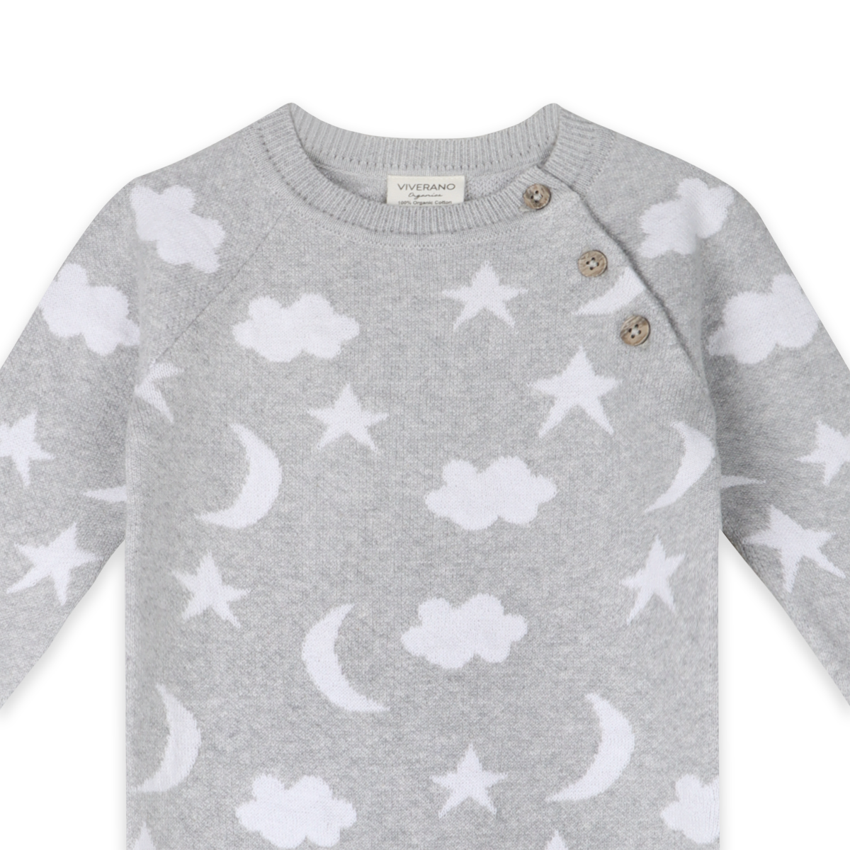 Moon & Stars Dream Knit Jumpsuit Romper (Organic Cotton)