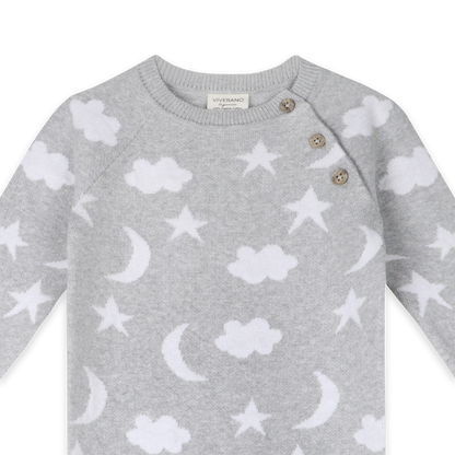 Moon & Stars Dream Knit Jumpsuit Romper (Organic Cotton)