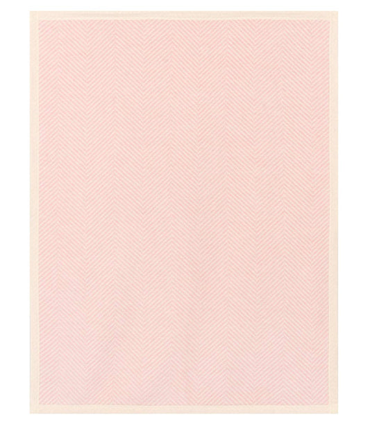 Harborview Herringbone Ballet Pink Mini Blanket