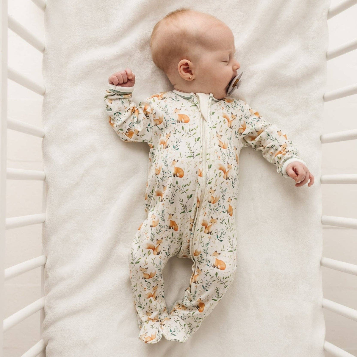 Magnolia Baby Fox Tales Zip Footie