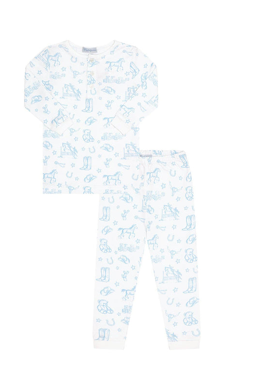 Nellapima Blue Lone Star Toile Pajamas